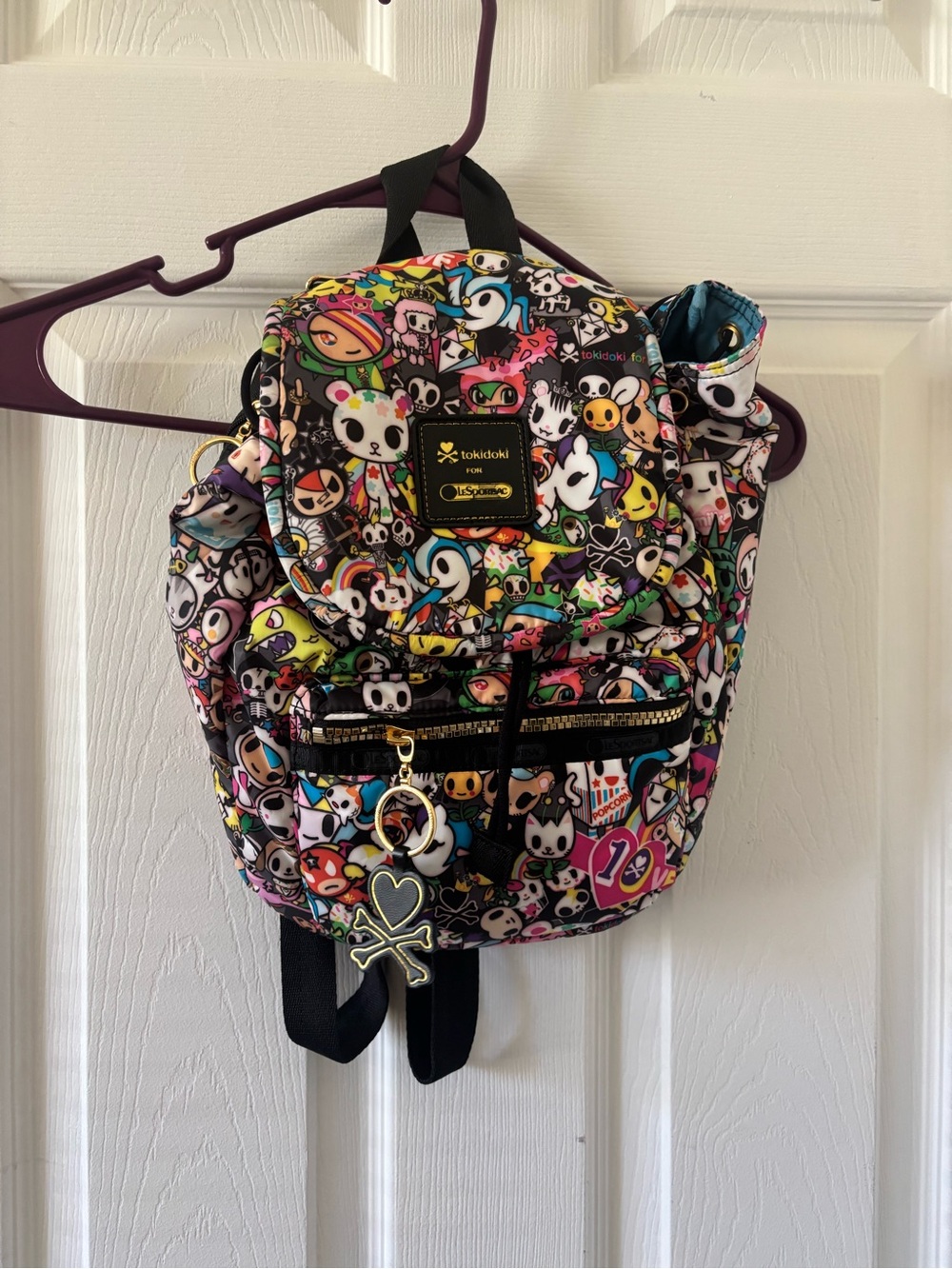 Lesportsac Tokidoki Happy Foods A24A SMALL HOLLIS BACKPACK Bag Tote